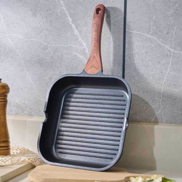 加厚方形煎鍋不粘鍋牛排鍋牛扒鍋平底鍋電磁爐燃氣通用多功能