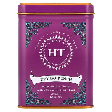 Harney & Sons, HT 混合茶，靛藍花茶，20 包，1.4 盎司（40 克）