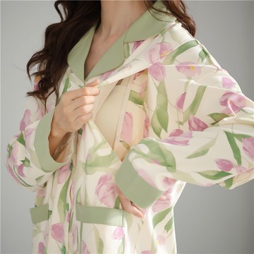 孕婦裝  哺乳套裝 喂奶衣  月子服   雅鹿月子服春秋季產後純棉孕婦大碼睡衣秋冬懷孕期產婦哺乳家居服