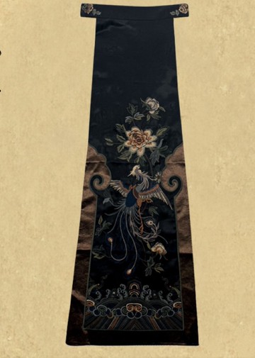 知我意 新中式復古香云紗 重工刺繡蓋片腰封