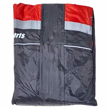 Moto cap 鈦鴻 M203 加強安全反光運動風雨衣  2XL  紅色