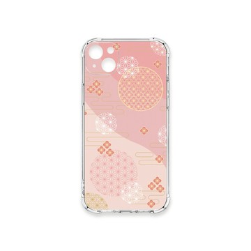 iPhone 14 Plus 殼 TRON IPhone 14 PLUS 日系和風圓點散花系列 四角防摔殼 手機殼