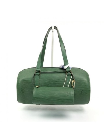 louis vuitton 綠色 Soufflot EPI皮革手提包
