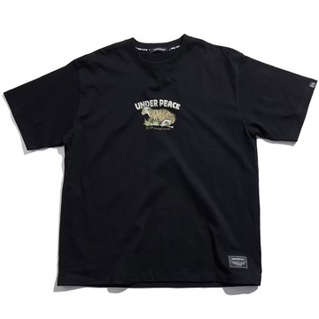 UNDER PEACE 24AW FORMOSAN CLOUDED LEOPARD / TEE 台灣雲豹 短T (黑色)