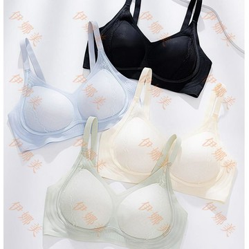 【臺灣出貨👙】果凍軟支撐無痕內衣女小胸聚攏夏季薄款防下垂固定杯文胸大胸顯小【伊娜美】