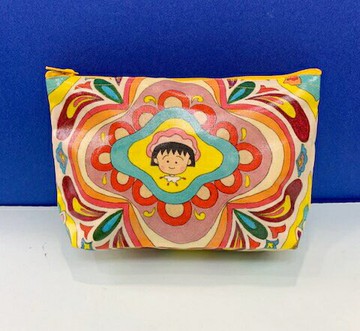 【震撼精品百貨】CHIBI MARUKO CHAN 櫻桃小丸子 化妝包-黃#46308 震撼日式精品百貨