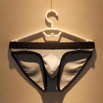 男士內褲男三角褲夏季薄款透氣螺紋莫代爾U凸性感青年三角短褲頭