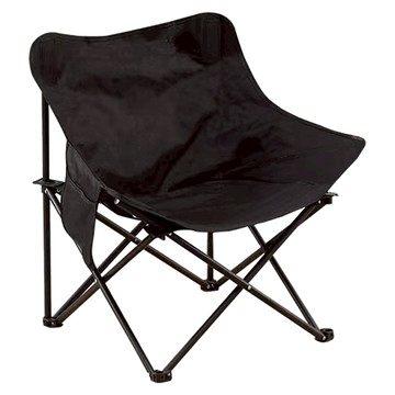京太陽 折疊露營月亮椅 戶外椅 休閒椅 星空黑 展開尺寸68X45X45cm  1個