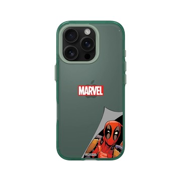 iPhone 16 Pro Clear 憂墨綠 - 迪士尼-漫威 Marvel - 死侍-探頭