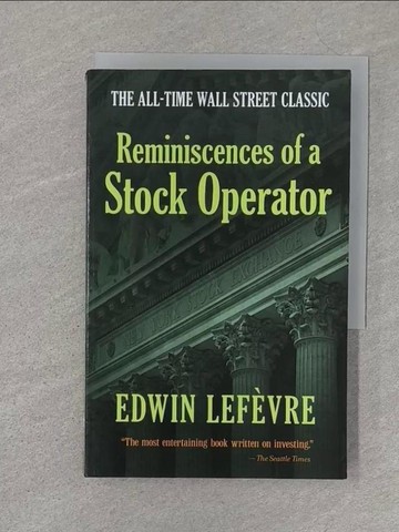 【書寶二手書T1／投資_S3L】Reminiscences of a Stock Operator_Lef?vre, Edwin