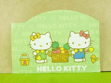 【震撼精品百貨】Hello Kitty 凱蒂貓 造型卡片-綠蔬菜 震撼日式精品百貨