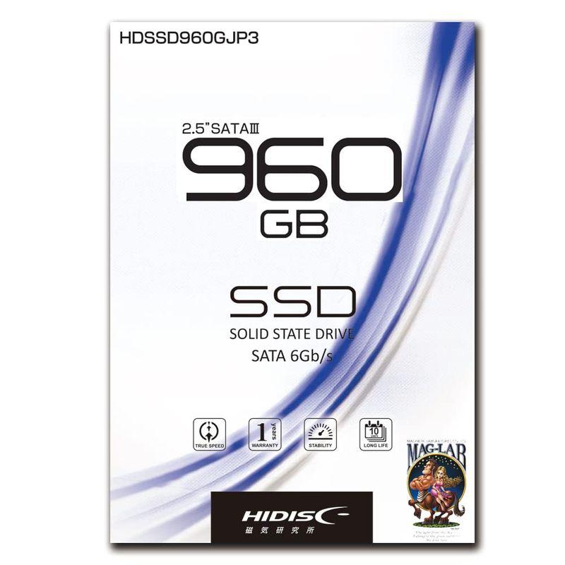 MAG-LAB　内蔵型SSD　960GB　2.5インチ　HIDISC　HDSSD960GJP3-　SATA6Gb/s　7mm