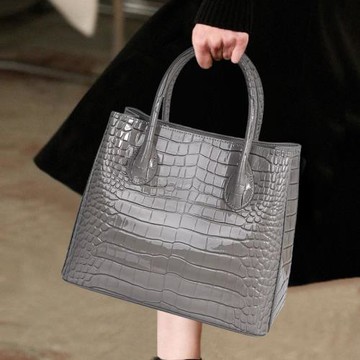 真皮中年媽媽款包包小眾設計大容量鱷魚紋女包單肩斜挎大包2026款