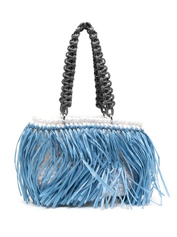 0711 - tiny Malibu beach bag - women - Linen/Flax - One Size - Multicolour