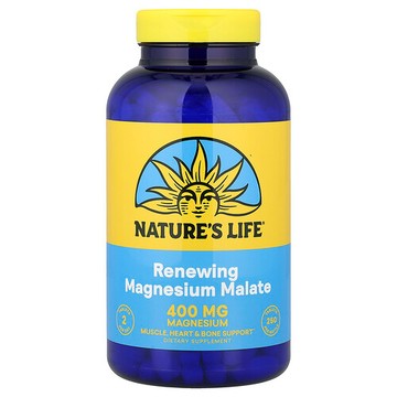 Nature's Life, 煥活蘋果酸鎂，250 片（每片 200 毫克）