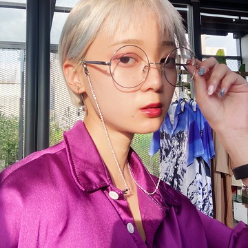 【穿穿trytry】造型十字架眼鏡鍊 飾品 配件 潮流 街頭 韓系 暗黑 時尚 街頭 掛鏈