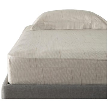 HOLA 和樂家居 艾禮思純棉200織床包枕套雙人 1.16kg 三件組  床墊套 + 枕套組  186 x 150 x 35cm  絲竹