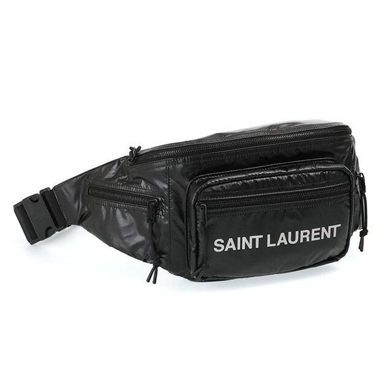 Saint Laurent ヌックス クロスボディバッグ ナイロン BLACK AND