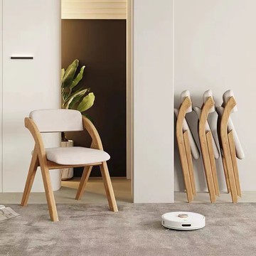 開發票 餐椅 實木可折疊椅家用靠背椅子折疊餐椅辦公凳子可疊放會議椅不占空間