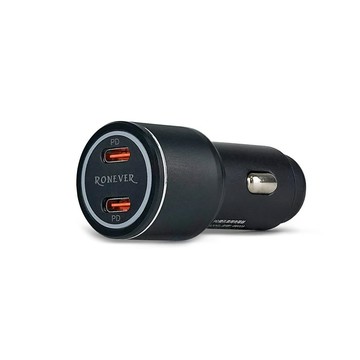 RONEVER 60W PD雙孔車用充電器-(PE023)