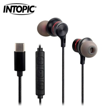 【INTOPIC 廣鼎】Type-C 偏斜式耳機麥克風 JAZZ-C11【三井3C】