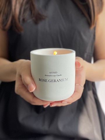 (寵物友善)玫瑰與天竺葵天然精油 大豆蠟及蜂蠟蠟燭230g 禮物首選