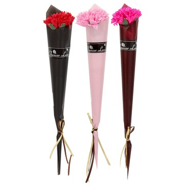 時尚精緻康乃馨花束(顏色隨機出貨)