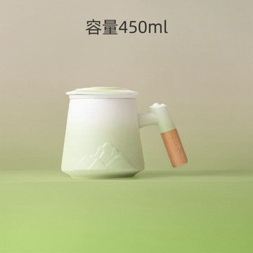 新品爆殺 出清不補 特價下殺 陶瓷茶水分離杯 帶蓋過濾 馬克杯水杯 商務 水杯 防燙手柄 冷熱不裂 磨砂馬克杯 茶杯 茶