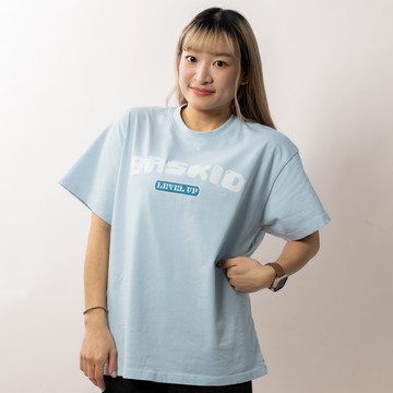 BASKID 全棉印花TEE - 天空藍