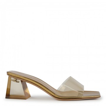 Gianvito Rossi - Gold-tone Leather Sandals 37