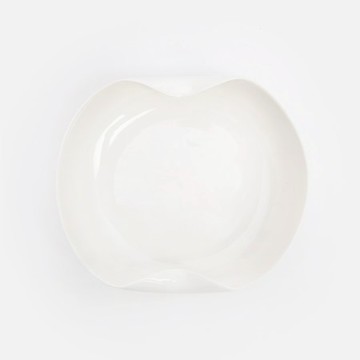 伊登強化瓷深盤15.8cm 折邊白