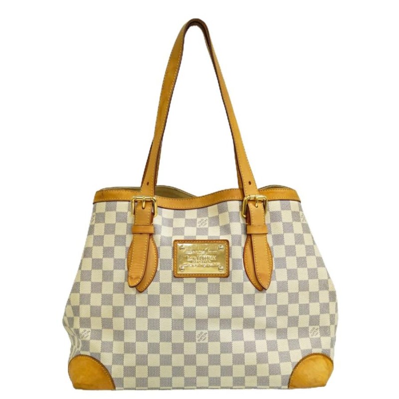 本物 ルイヴィトン LOUIS VUITTON LV ハムステッド MM ダミエ アズール トートバッグ ハンドバッグ ホワイト N51206 |  LINEブランドカタログ