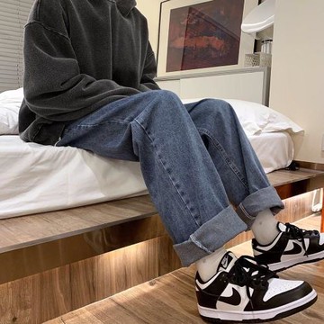 牛仔褲子男ins港風直筒寬松薄款學生老爹長褲潮牌2025新款春秋季