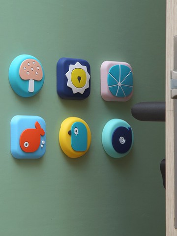 卡通創意門把手防撞墊墻貼門后冰箱磕碰貼家用靜音加厚硅膠保護貼