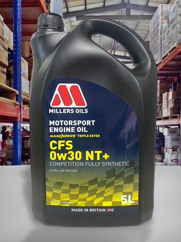 【4%點數】『油工廠』MILLERS 米勒 CFS 0w30 NT+ 奈米三元酯類機油 競技/300V/高轉速 5L # 7962【樂天APP下單限定】