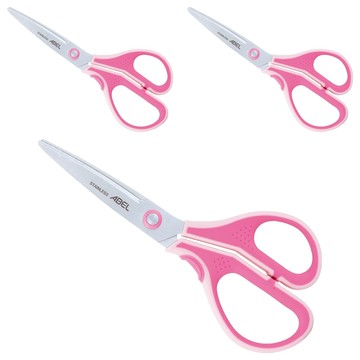 3D魔利剪 弧面防沾黏剪刀 60055  7吋  粉色  3支