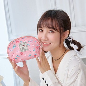 【Hello Kitty】花園午茶-化妝包-珊瑚粉 KT03I05PK