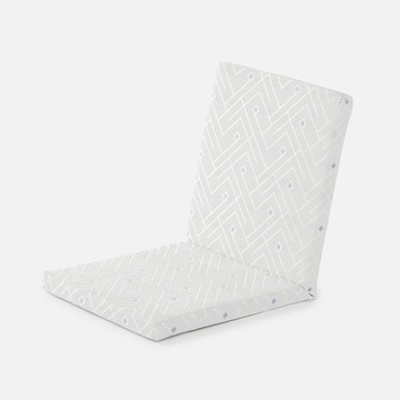 菱格紋坐靠兩用厚坐墊 50x105cm 灰