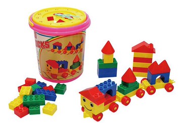 【FACO】現貨 促銷 大火車積木 47PCS TA-2002 / 桶【APP滿額下單10%點數(單一帳號最高5000點)】1/31止