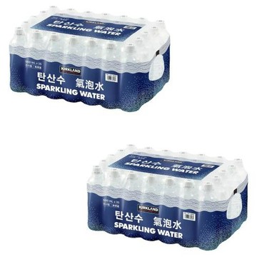 【Kirkland Signature 科克蘭】氣泡水  環保無標籤款 X2箱(500毫升 X 35入)