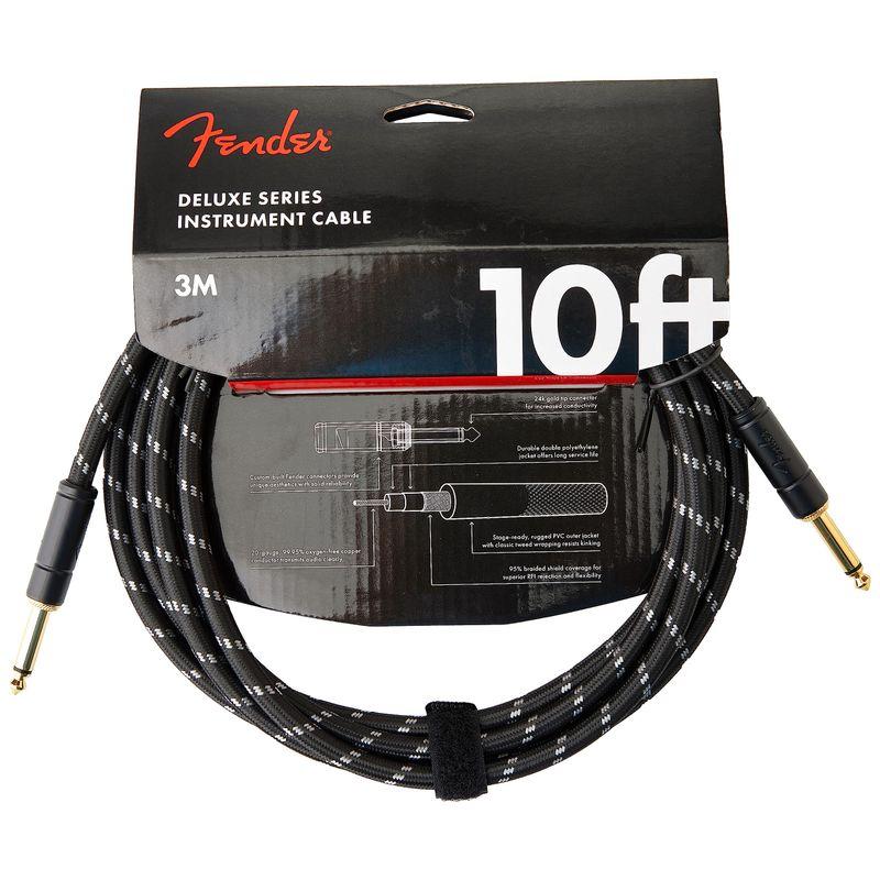 Fender シールドケーブル Deluxe Series Instrument Cable, Straight Straight, 10'