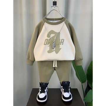 男童衛衣套裝2026新款男寶春季運動衣服兒童春秋裝帥氣休閑兩件套