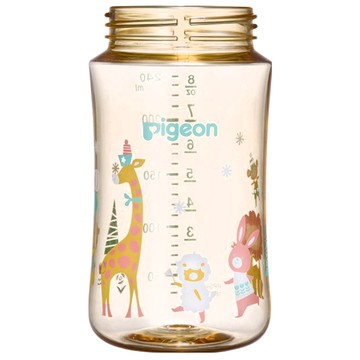pigeon 貝親 第三代寬口PPSU奶瓶  動物派對  240ml  1個