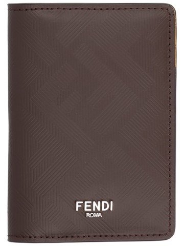 fendi card holder "squared ff"
