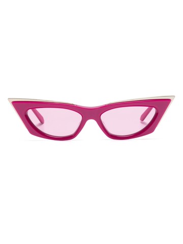 Valentino Eyewear - V-Goldcut I cat-eye sunglasses - women - Acetate - One Size - Pink