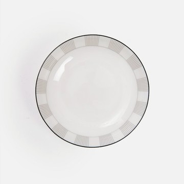 克萊歐骨瓷碟10.2cm 卡瑞莎灰白