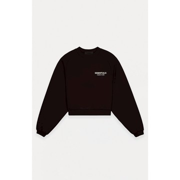 限量現貨 Fear of God ESSENTIALS Black Fleece Cropped Crew Neck