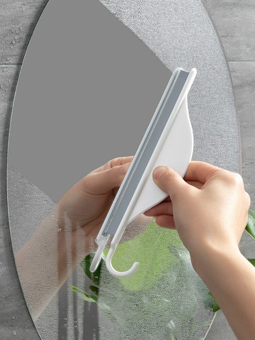 迷你臺面刮水板小刮水器浴室擦玻璃神器硅膠清潔工具除霧鏟子可掛