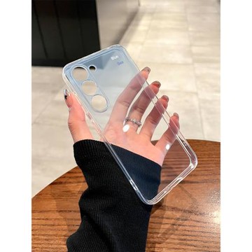 適用三星Galaxy S25手機殼S24漸變極簡s23硅膠男21女20新款Ultra透明FE軟s22高級感+全包防摔薄簡約ins風套