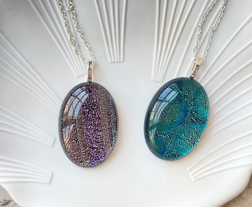 日本琉璃雲彩貝殼項鍊925項鍊純銀戒指裸石寶石輕珠寶半寶石